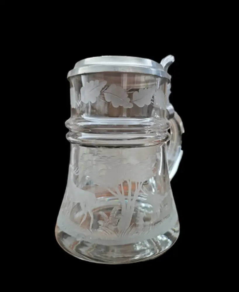 Стъклена халба с капак,вместимост 250mL (486)