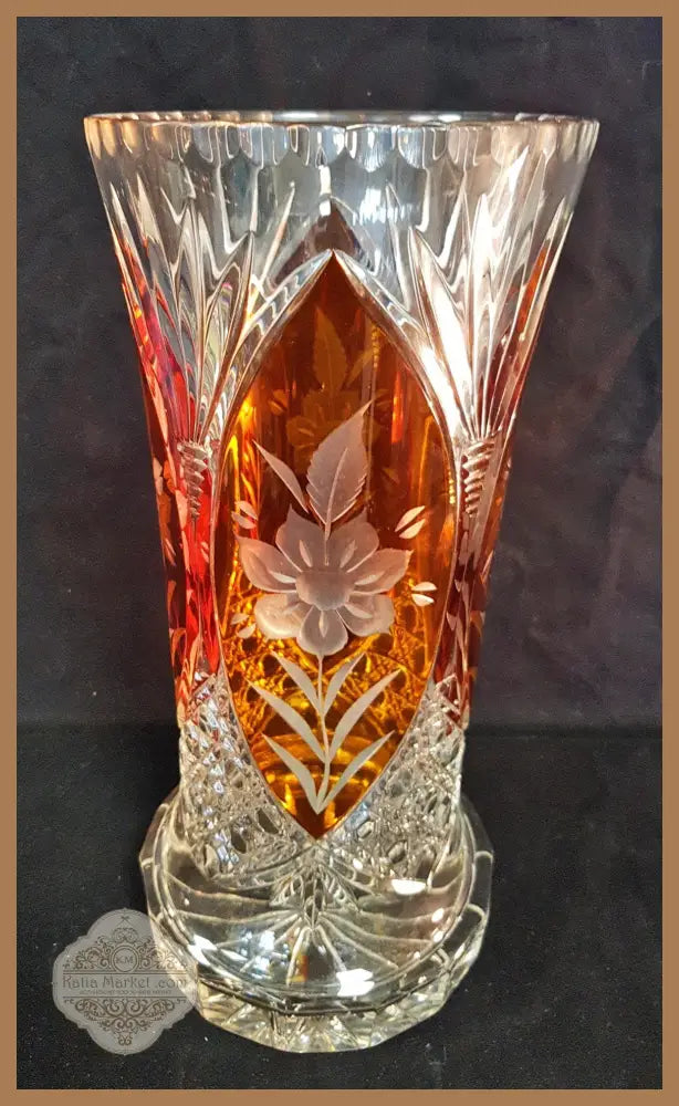 Стъклена ваза Cristal d’Arques - antique