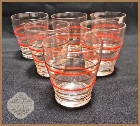 Стъклени чаши за вода и безалкохолни напитки - на брой - antique