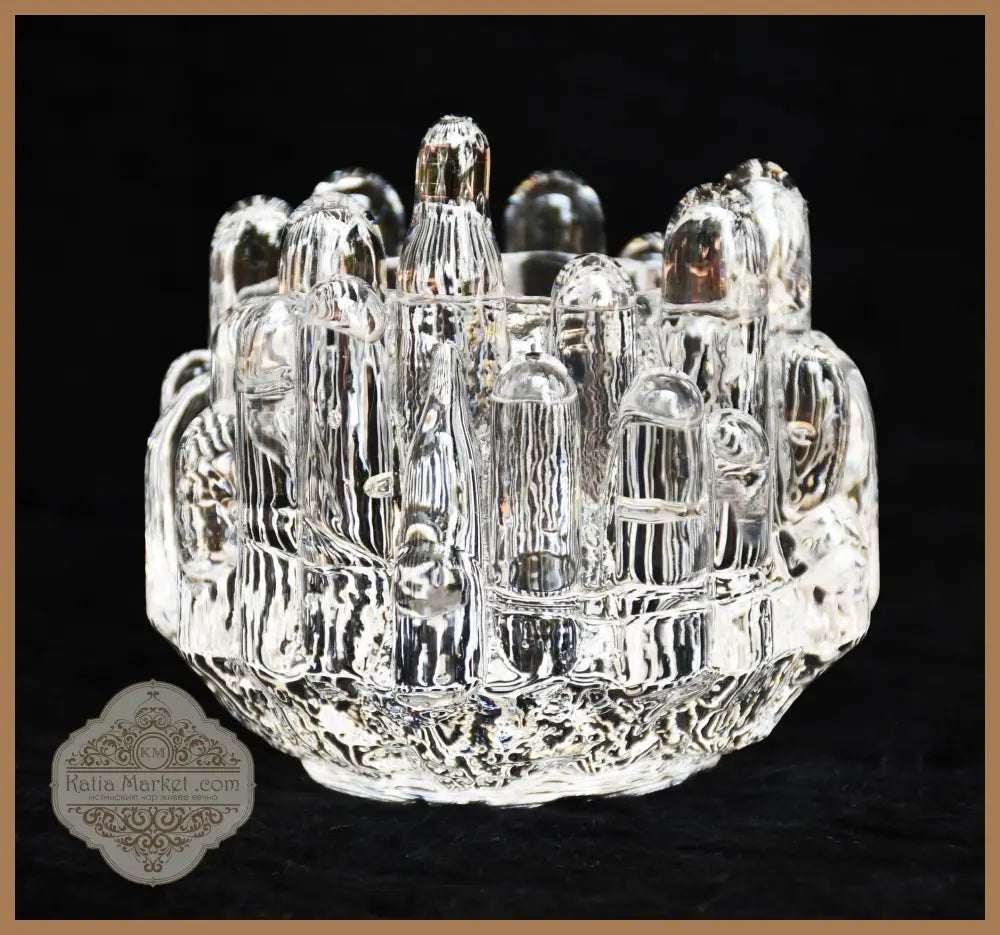 Свещник ’Polar Ice’ от 1960-те. Дизайн Göran Wärff. - antique