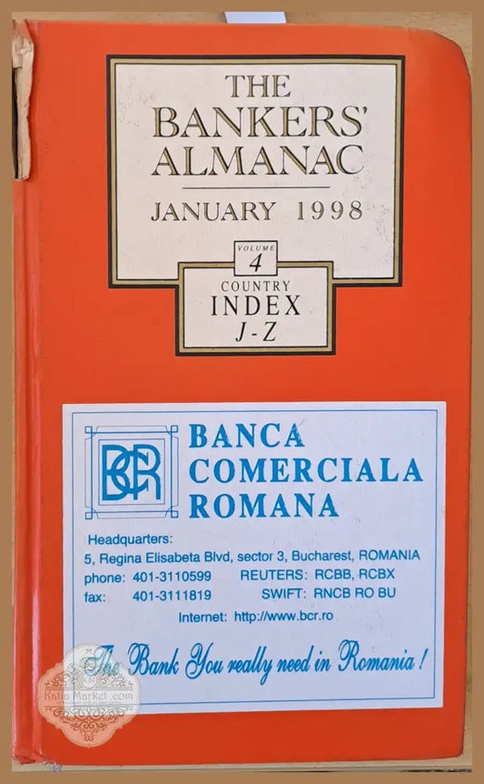 The Bankers’ Almanac. January 1998. Volume 4. Country Index J-Z - Авторски колектив - Книги
