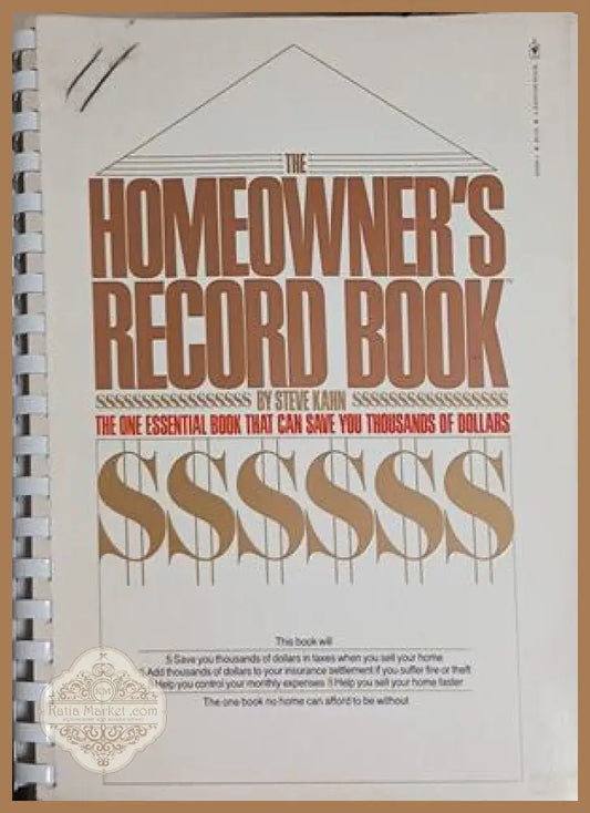 Корица на The homeowner's record book