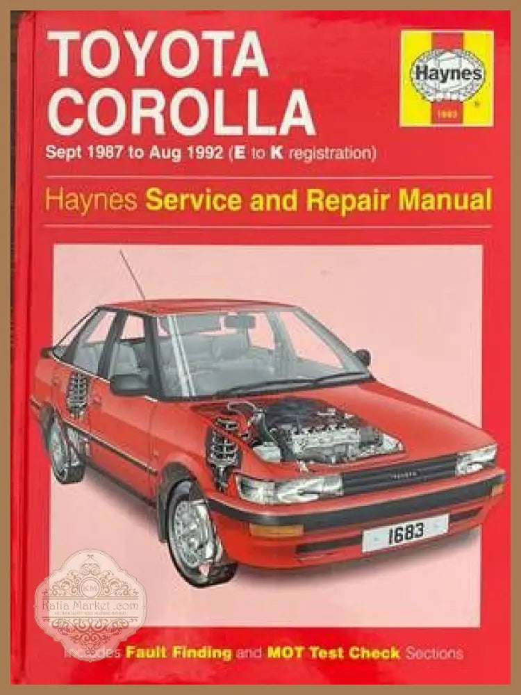 Toyota Corolla Sept 1987 to Aug 1992 (E to K registration) Service and Repair Manual - Колектив - Книги