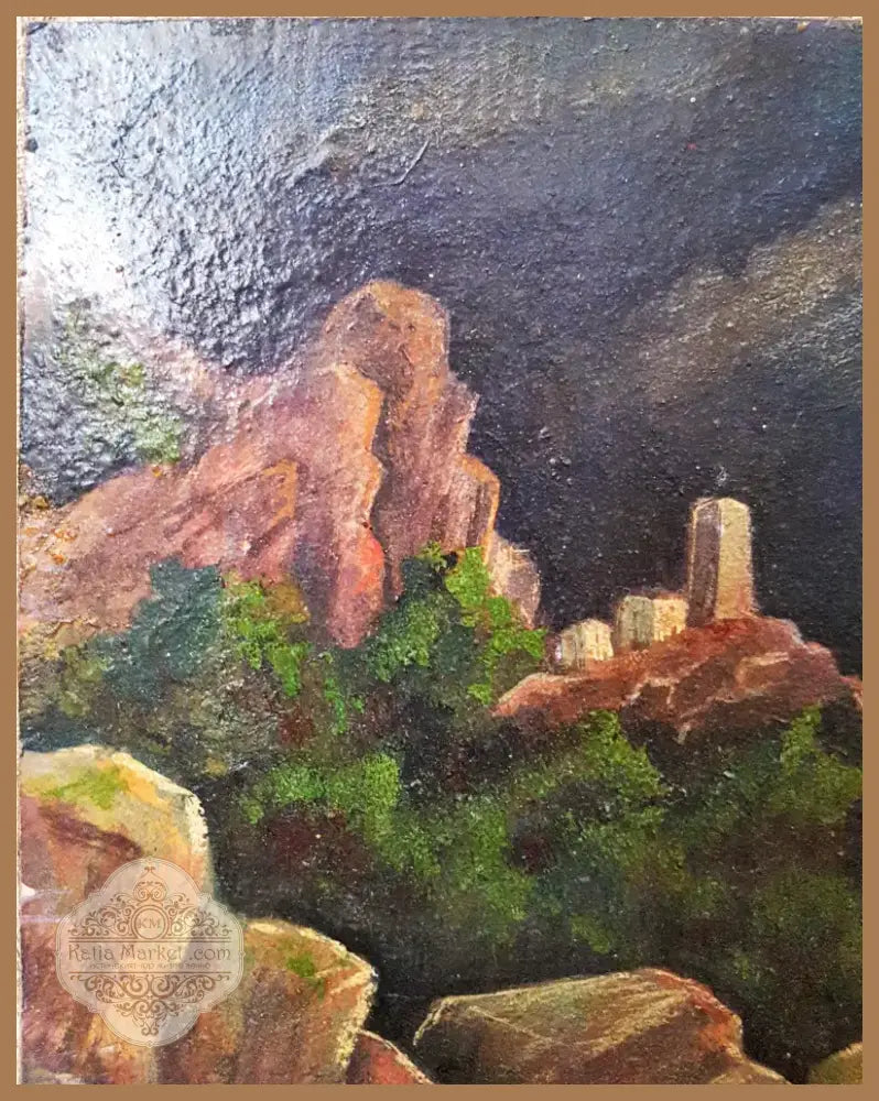 ’Юшкан’- масло от Г. Пенчовски- 1965 година (1123) - Картина