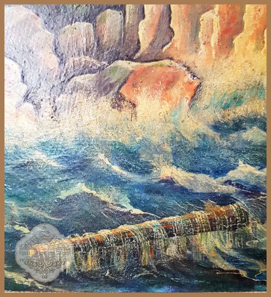 ’Юшкан’- масло от Г. Пенчовски- 1965 година (1123) - Картина