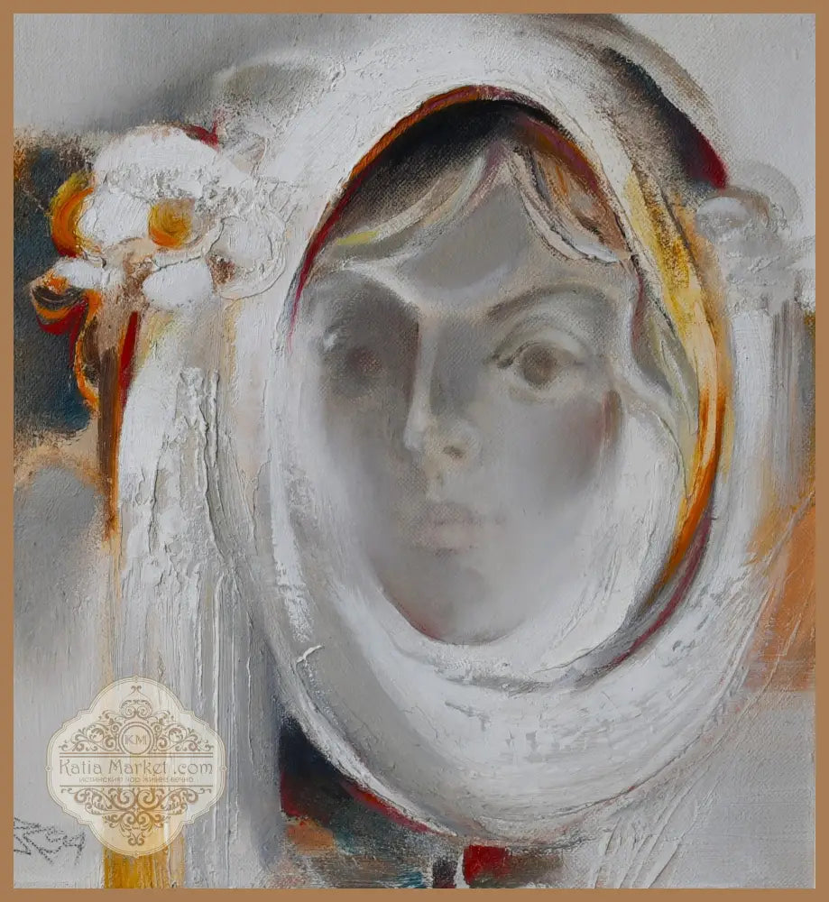 Васил Карадимов (1937-2022) ’Мечтание’ - масло върху лен подписана - antique