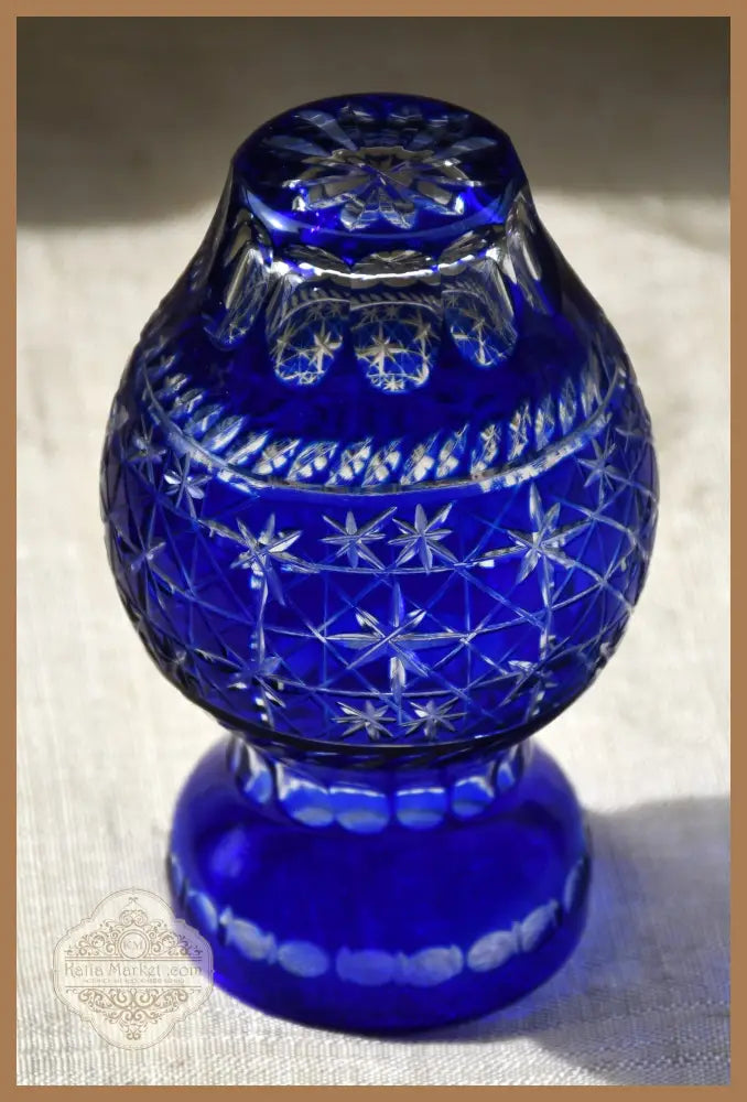 Ваза двуслоен кристал Бохемия винтидж - antique