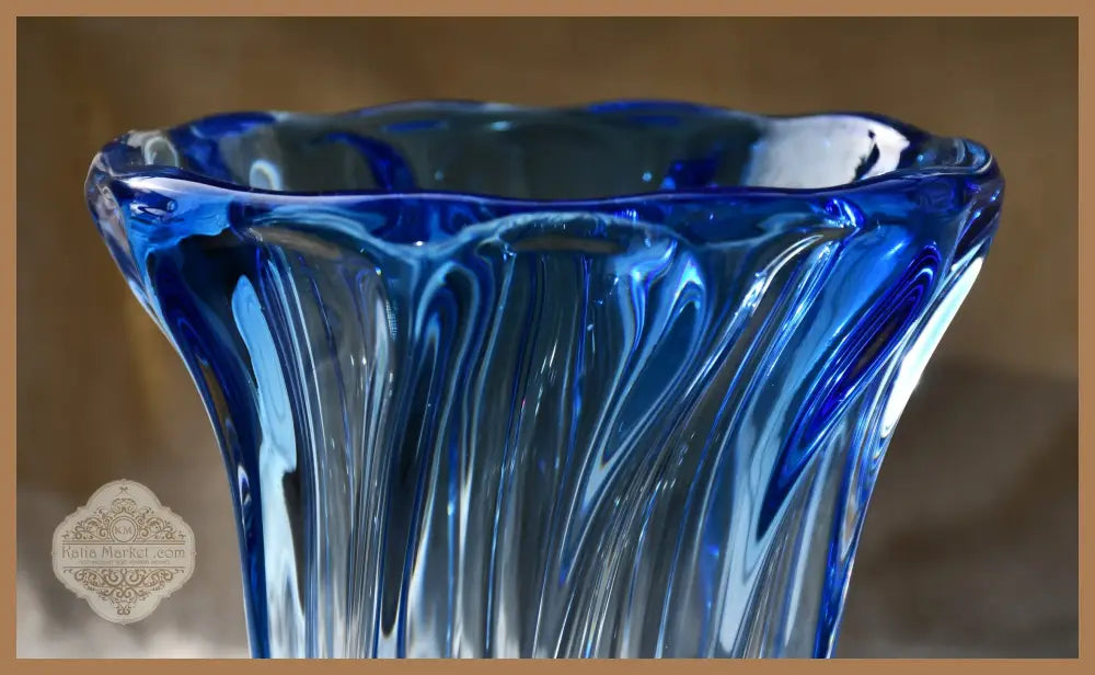 Ваза ’Vatel’ bleu на Рене Делвен - antique