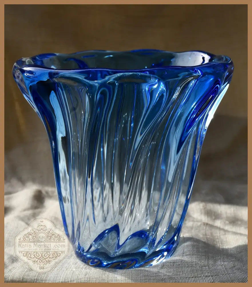Ваза ’Vatel’ bleu на Рене Делвен - antique