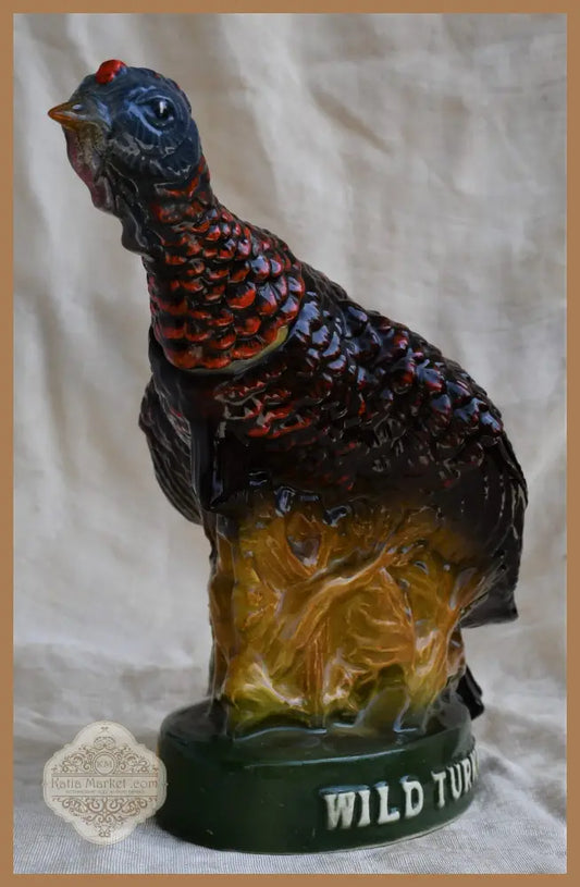 VINTAGE AUSTIN NICHOLS WILD TURKEY Decanter Bottle 185 Limited Edition #7 - antique
