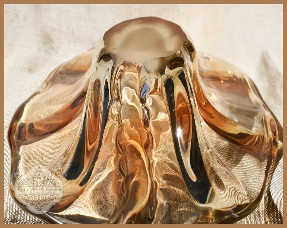 Vintage българско арт стъкло - centrepiece - antique