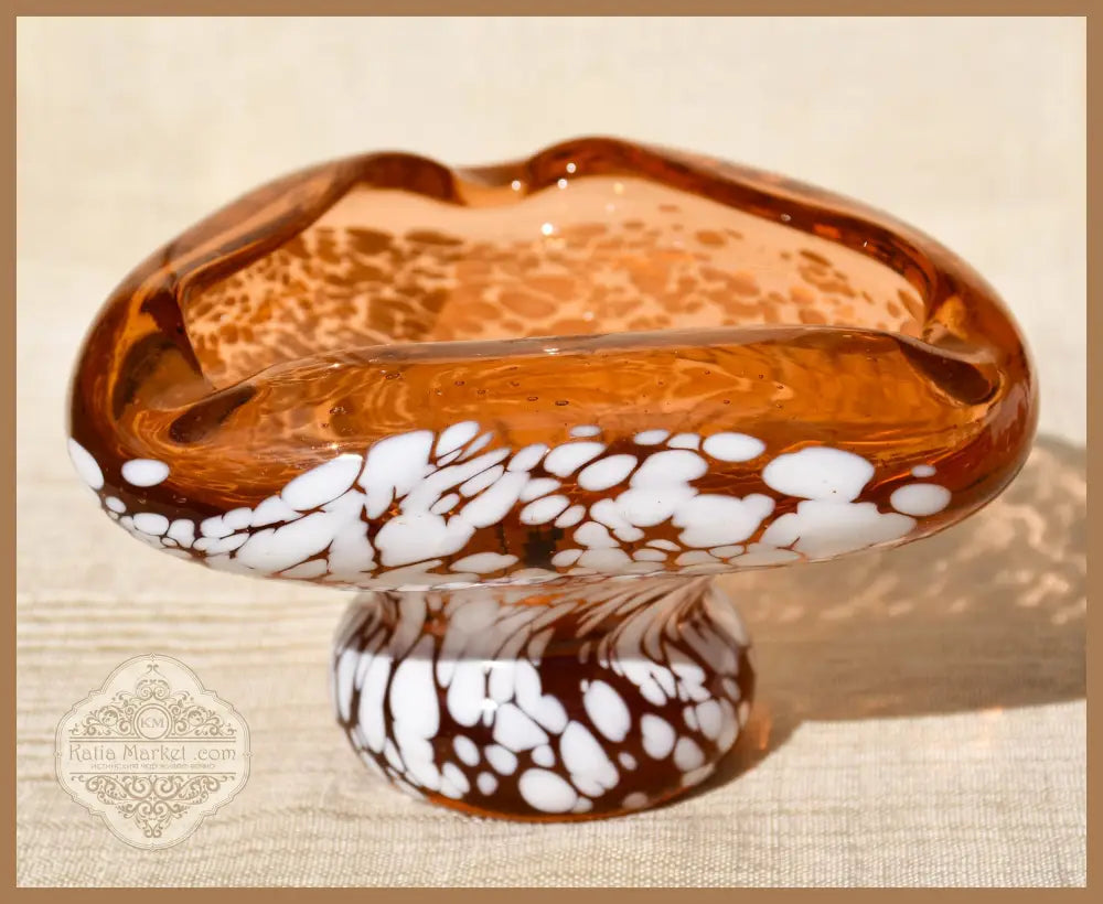 Винтидж art-glass пепелник/centrepiece - antique