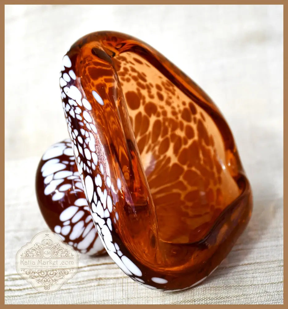 Винтидж art-glass пепелник/centrepiece - antique