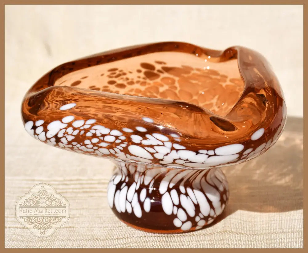 Винтидж art-glass пепелник/centrepiece - antique