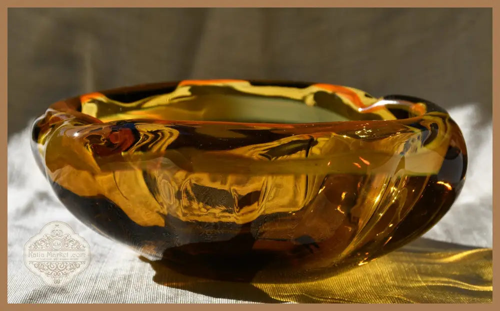 Винтидж art-glass пепелник/centrepiece от 1960-те - antique