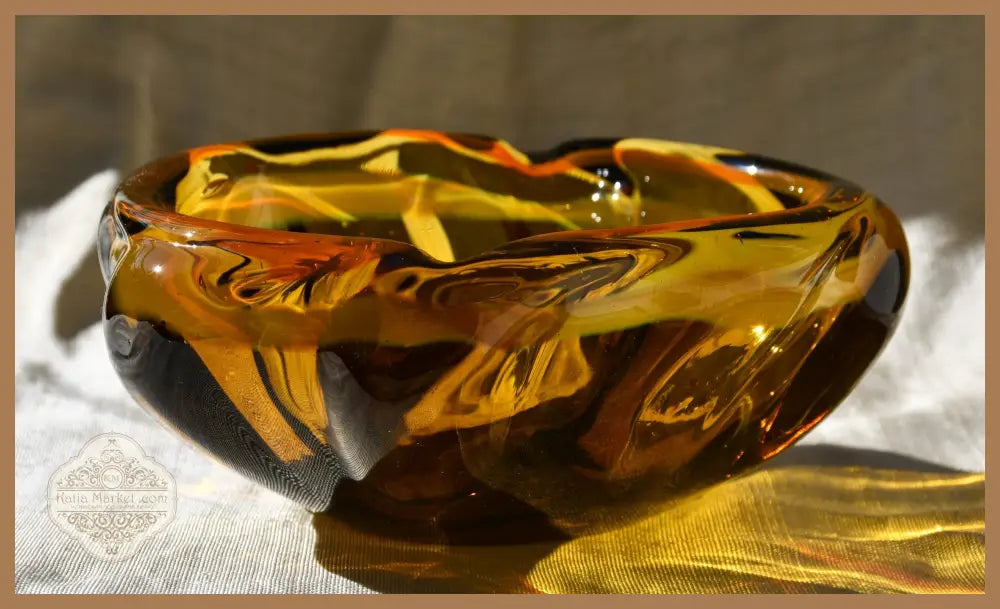 Винтидж art-glass пепелник/centrepiece от 1960-те - antique