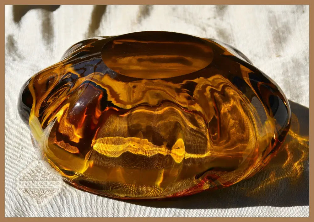 Винтидж art-glass пепелник/centrepiece от 1960-те - antique