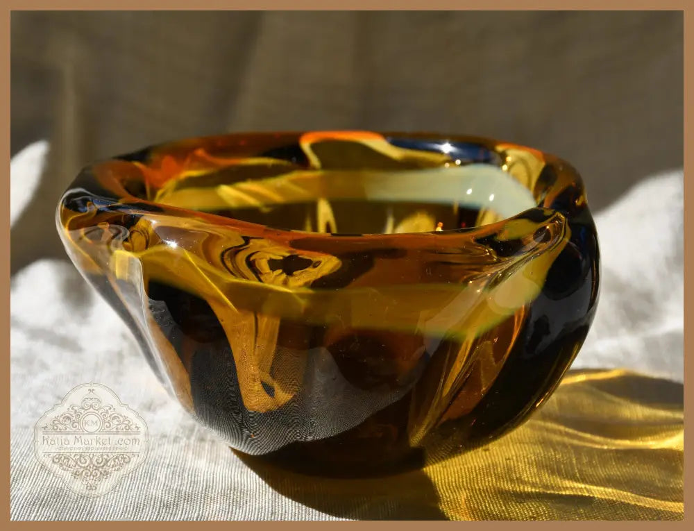 Винтидж art-glass пепелник/centrepiece от 1960-те - antique