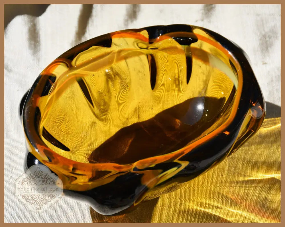 Винтидж art-glass пепелник/centrepiece от 1960-те - antique