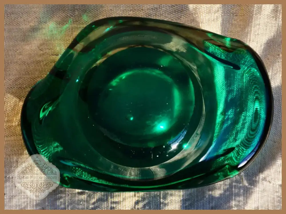 Винтидж пепелник - art glass (104421)