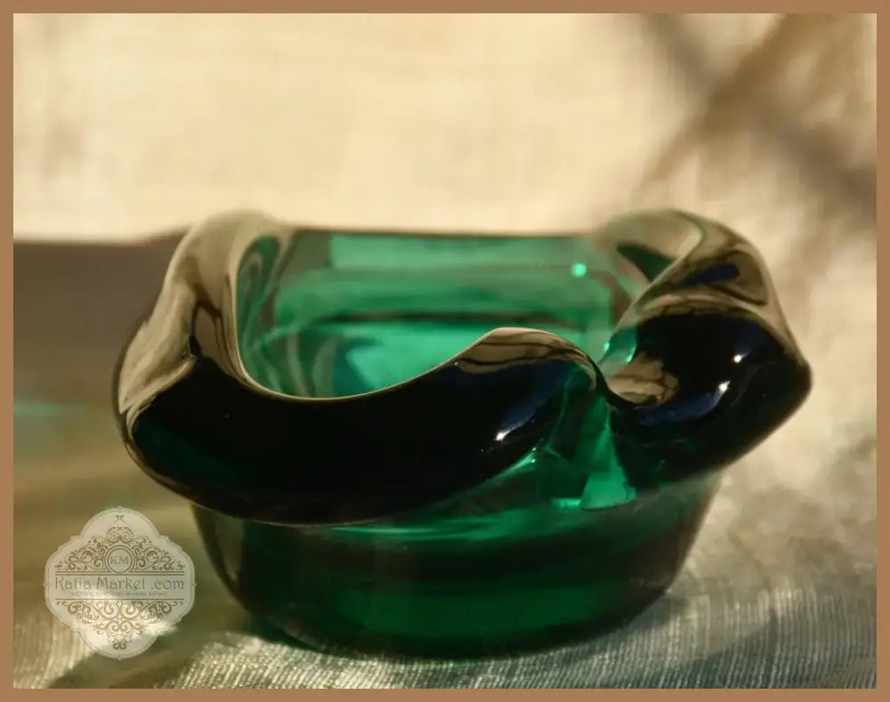 Винтидж пепелник - art glass (104421)