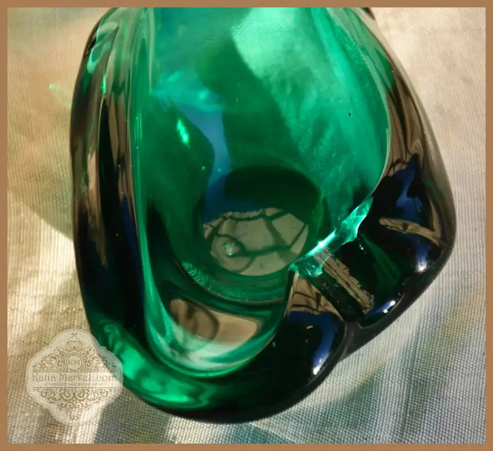 Винтидж пепелник - art glass (104421)