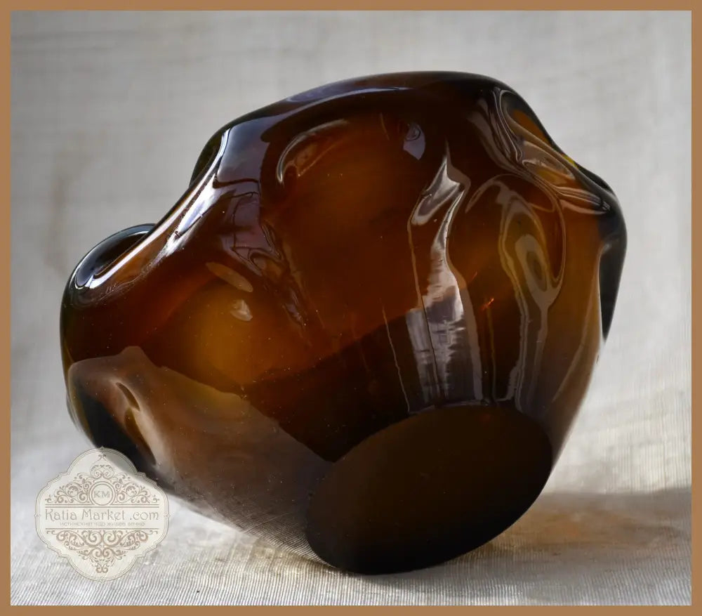 Винтидж пепелник - art glass - antique