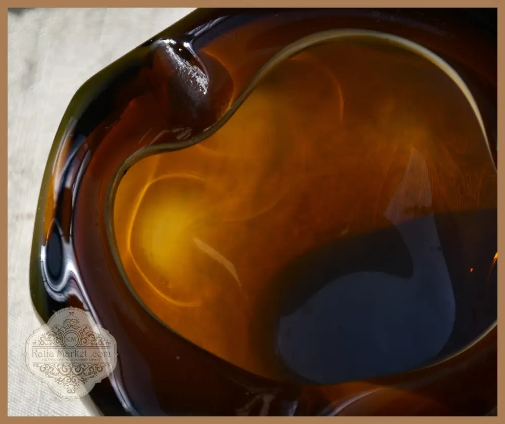 Винтидж пепелник - art glass - antique