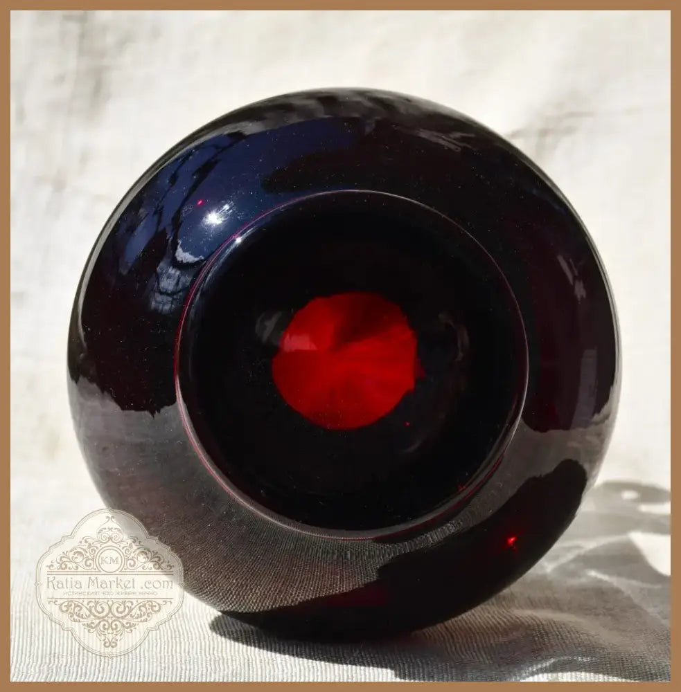 Винтидж полска art-glass ваза (60981) - Ваза