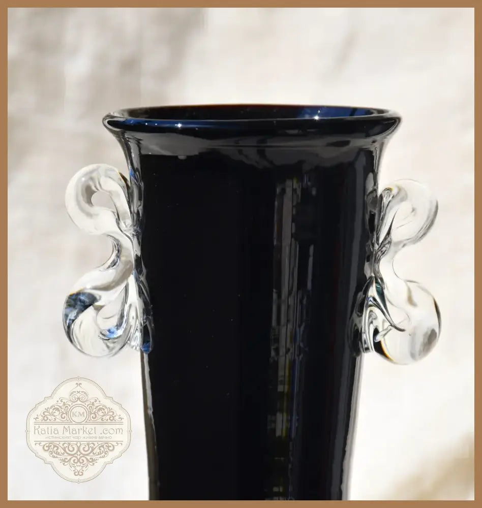 Винтидж полска art-glass ваза (60981) - Ваза