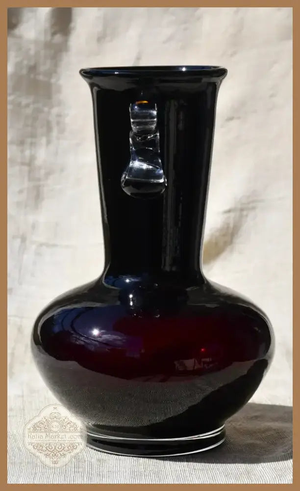 Винтидж полска art-glass ваза (60981) - Ваза