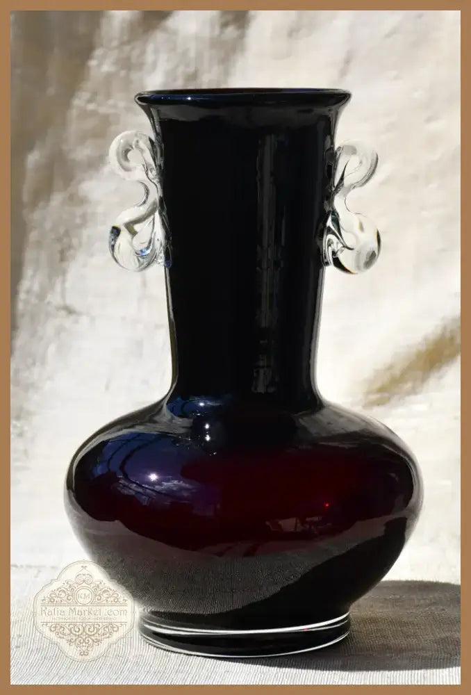 Винтидж полска art-glass ваза (60981) - Ваза