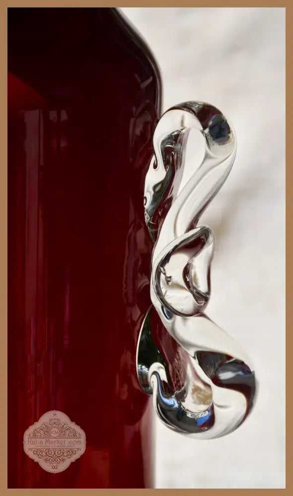 Винтидж полска art-glass ваза - antique