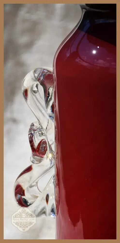 Винтидж полска art-glass ваза - antique