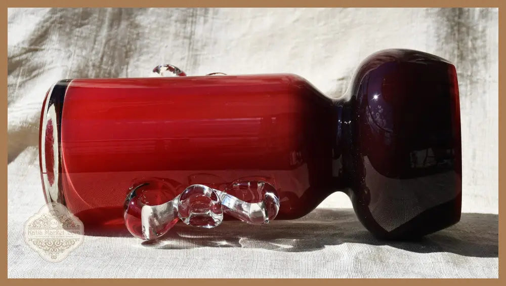 Винтидж полска art-glass ваза - antique