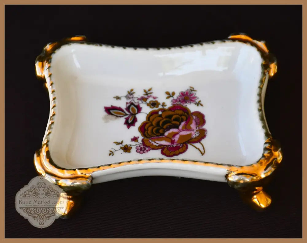 Винтидж порцеланова поставка за пръстени - antique
