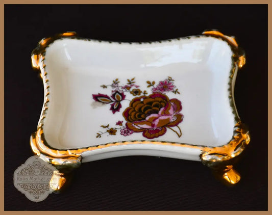Винтидж порцеланова поставка за пръстени - antique