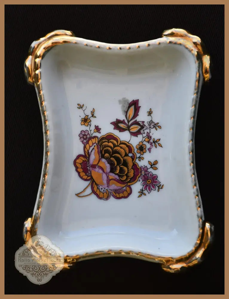 Винтидж порцеланова поставка за пръстени - antique