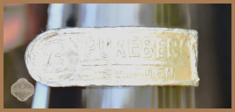Винтидж ваза на Pukeberg Швеция - 1950-те - antique