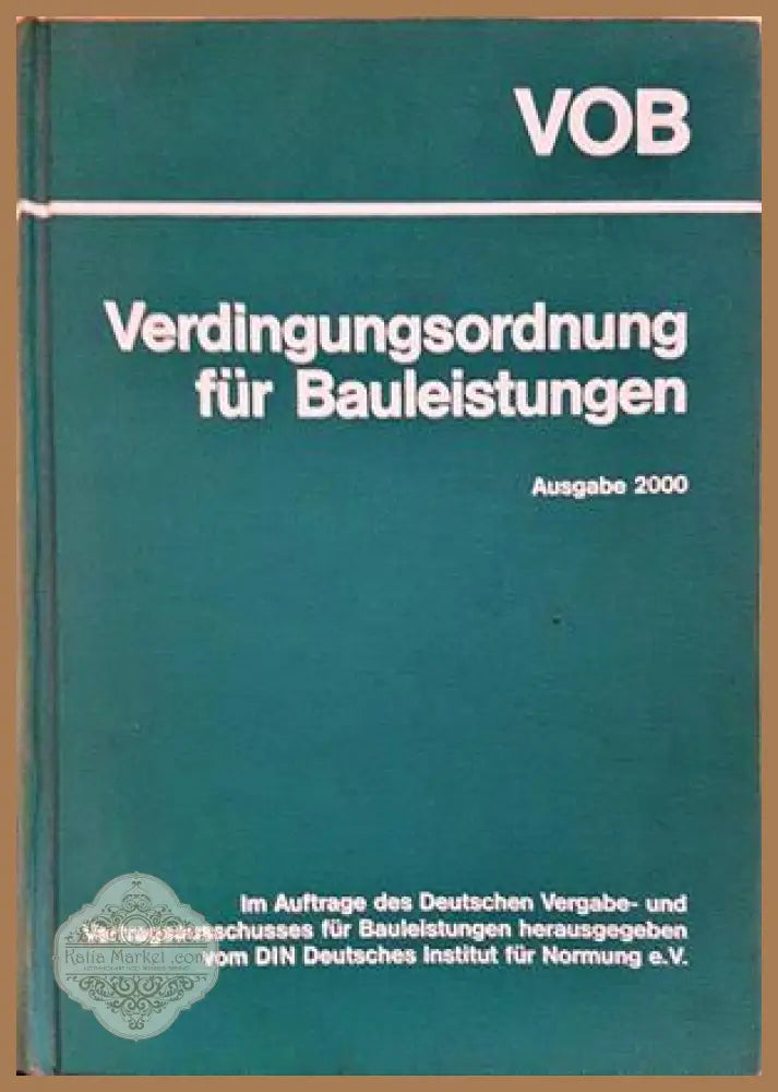 VOB Verdingungsordnung für Bauleistungen - корица