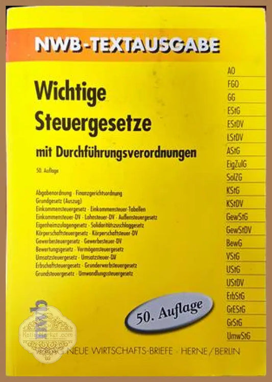 Wichtige Steuergesetze - Книги