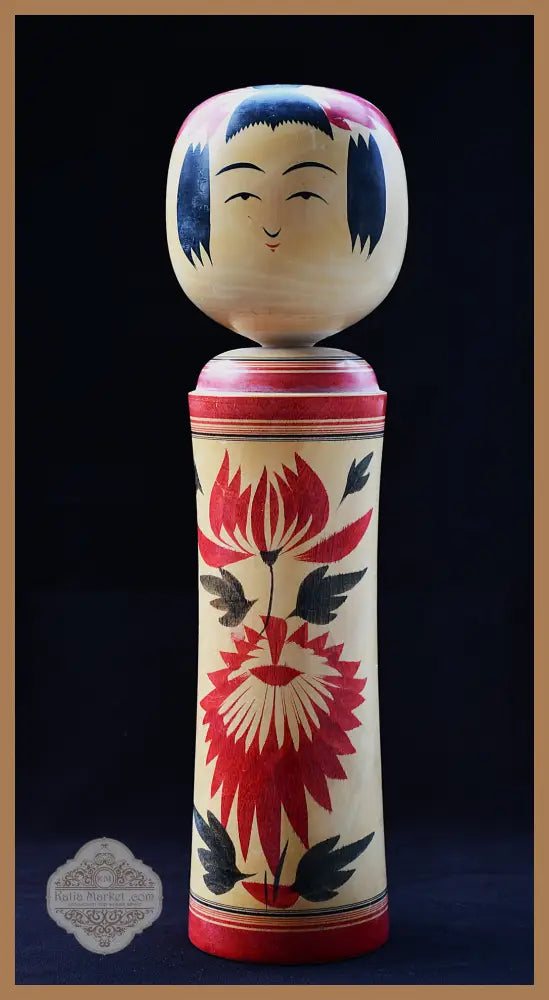 XXL кукла Кокеши Narugo-Kei - Takahashi Takeo (1916-2005) Япония 1970-те - Кукла