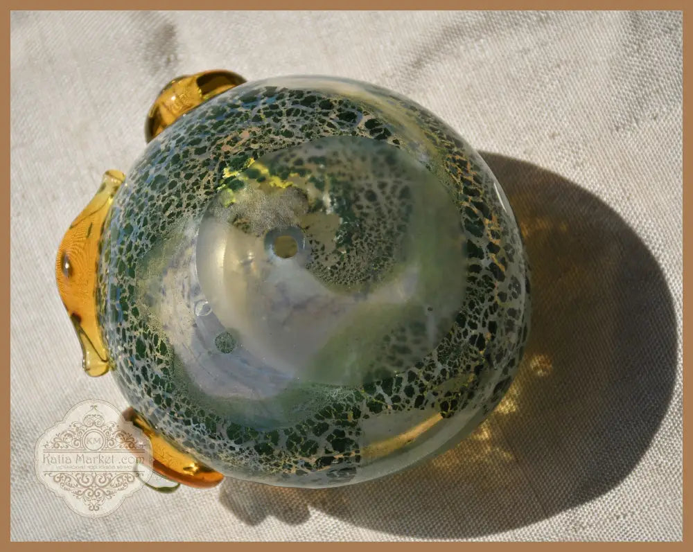 Жаба - art glass - antique