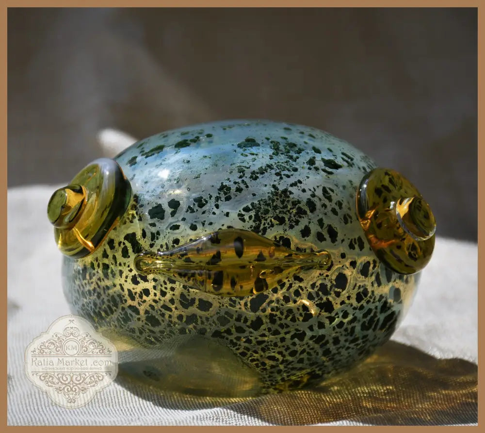 Жаба - art glass - antique