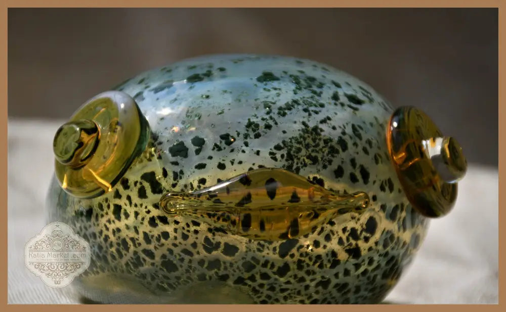 Жаба - art glass - antique