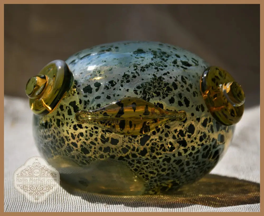 Жаба - art glass - antique