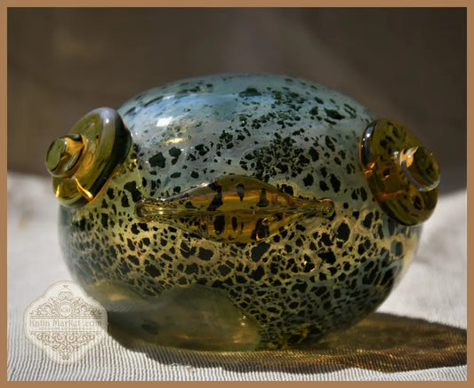 Жаба - art glass - antique