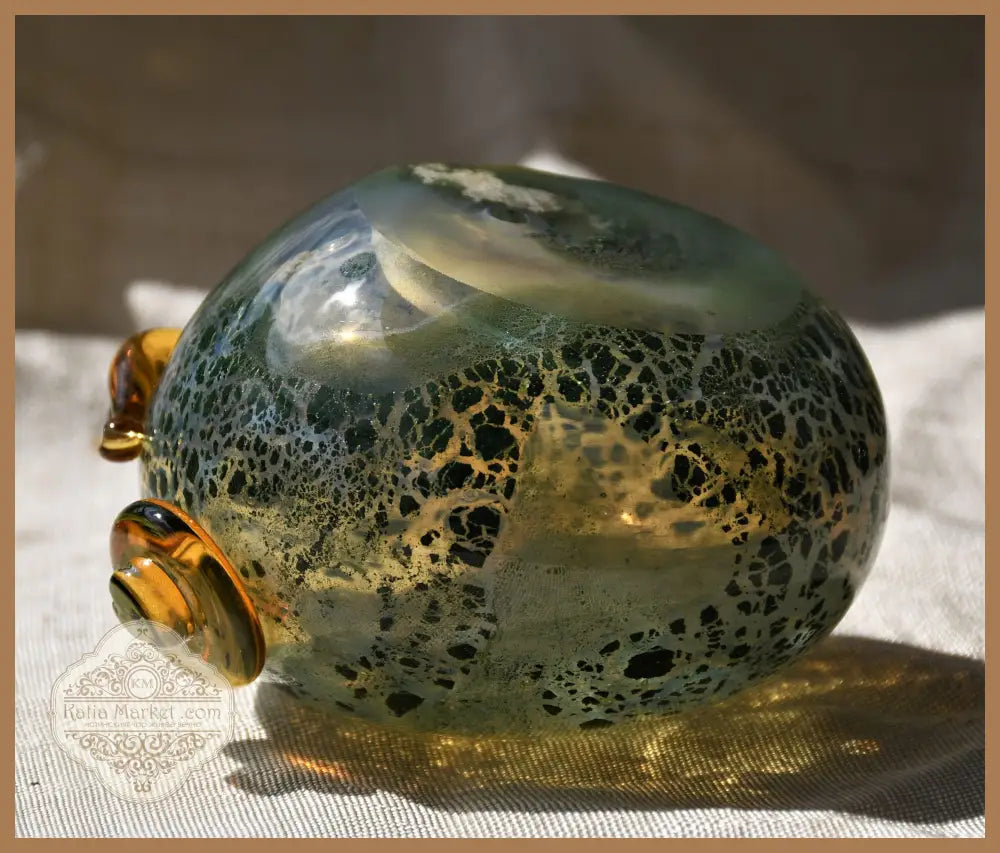 Жаба - art glass - antique